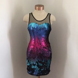 Modcloth Club Mermaid Sequence Dress